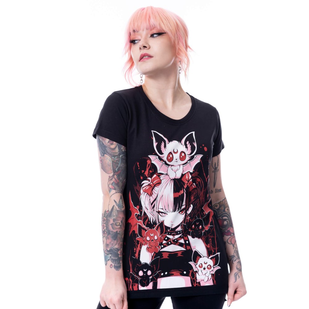 Cupcake Cult - Batling Ladies Tshirt - Black